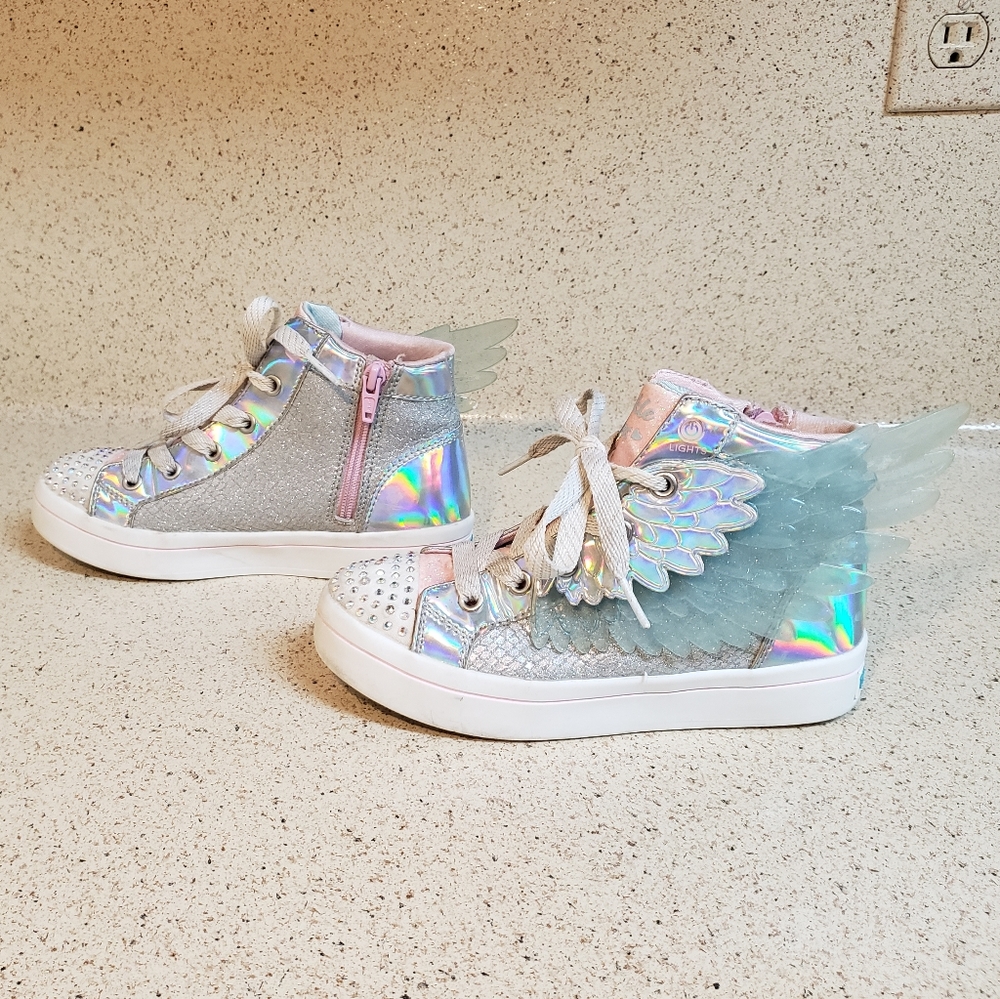 Skechers Twinkle Toes, Twi-Lights, Light Up Sneaker, Unicorn Wings, US 1.5